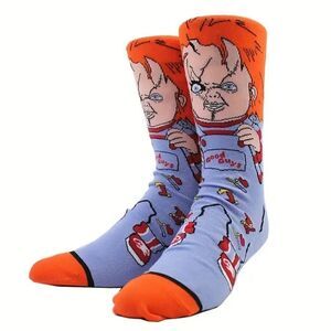 3 for $26 - Chucky Horror Scary Movie Cotton Comfortable Crew Socks